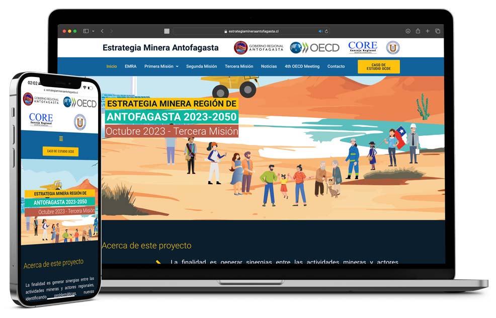 Diseño web de Estrategia Minera Región de Antofagasta